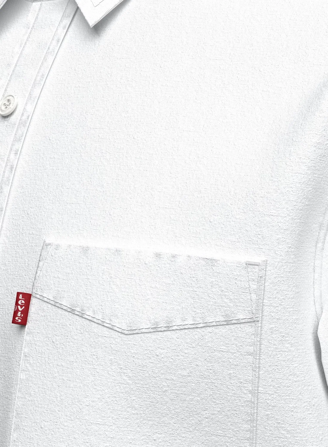 Рубашка с нагрудным карманом Classic One Pocket Standard Fit Levi'S, белый — фото 4