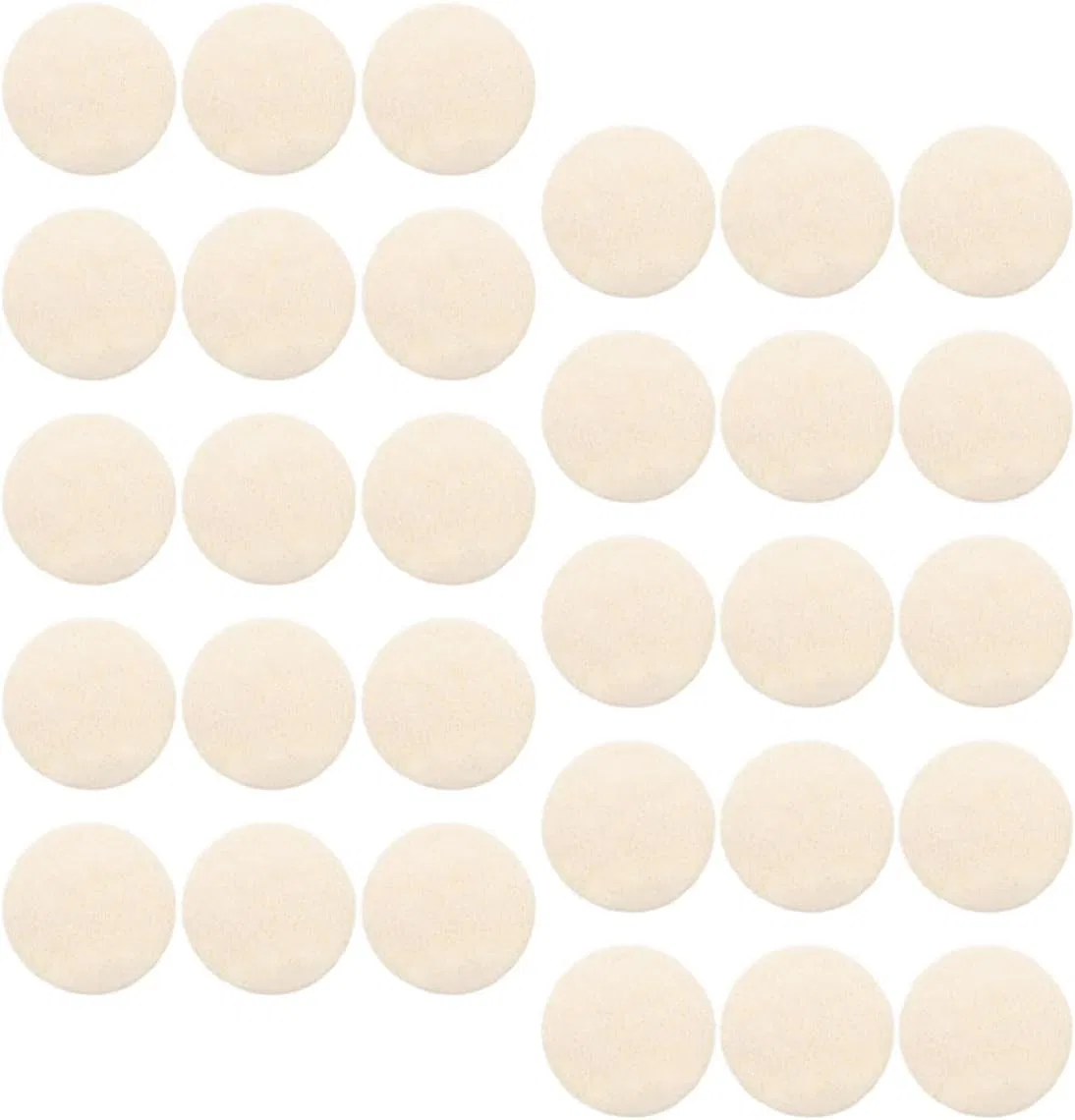 Набор для пилинга лица из люфы 30 шт, POPETPOP, 5.5x5.5x0.1 см, Бежевый