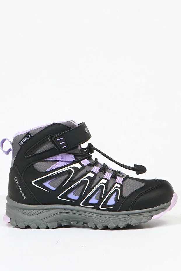 Детские ботинки для девочек водонепроницаемые с принтом Celos waterproof lilac outdoor kids boots Hammer Jack, Lilac