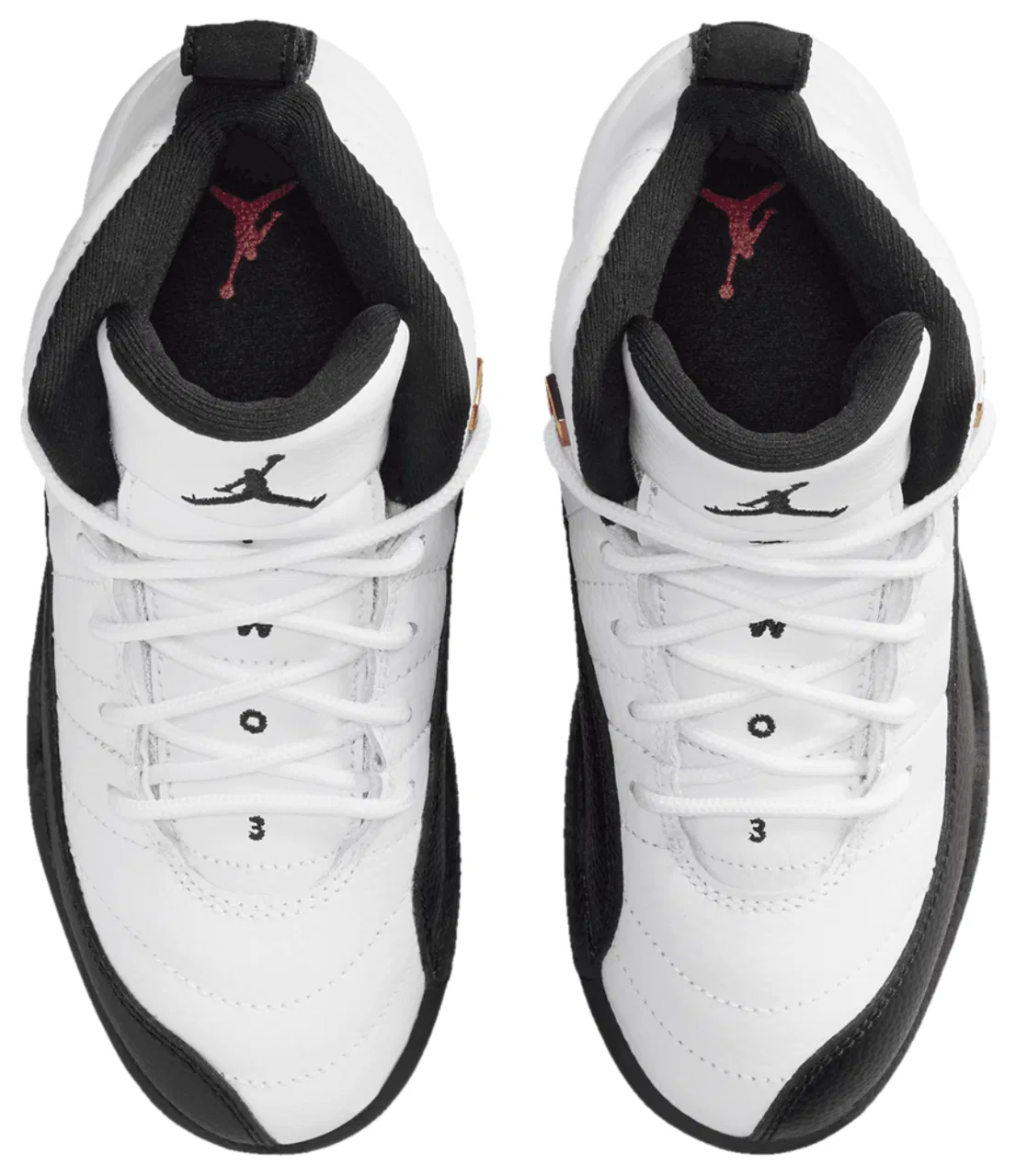 Баскетбольные кроссовки для мальчиков Retro 12 Jordan, цвет White/Black/Taxi — фото 4