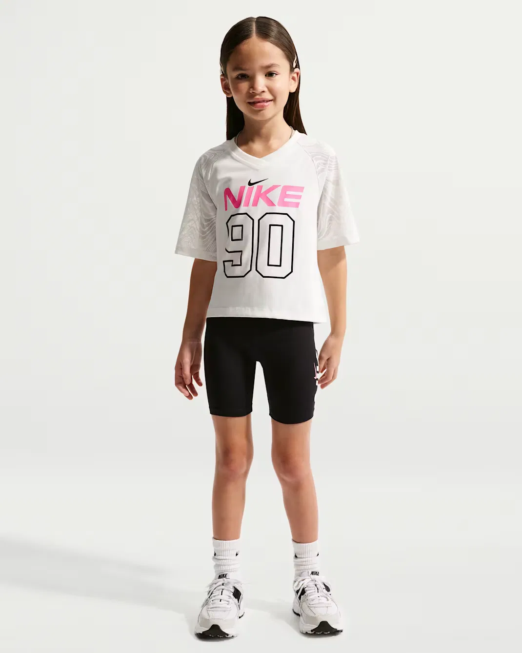 Детский комплект велосипедных шорт Dri-FIT Easy Breezy из двух частей Nike, Black