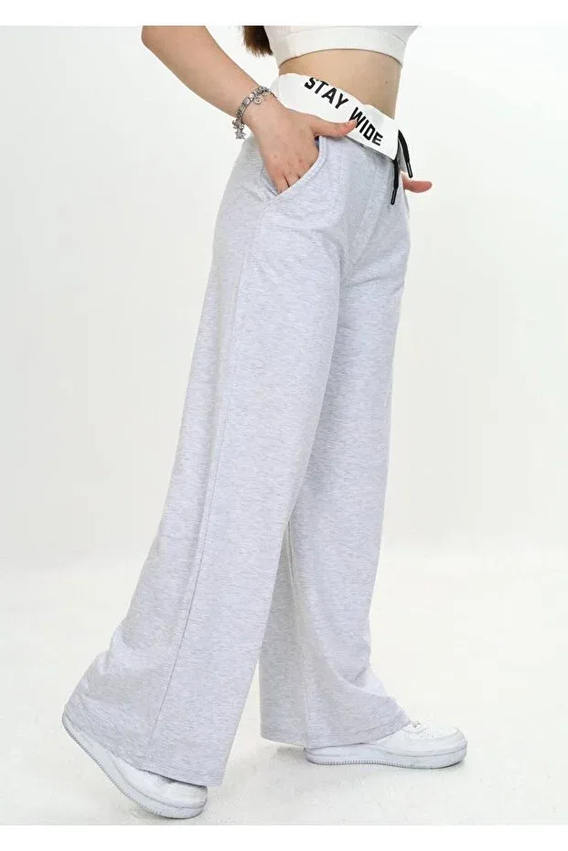 Детские спортивные брюки для девочек хлопковые Pantulux, Gray — фото 4