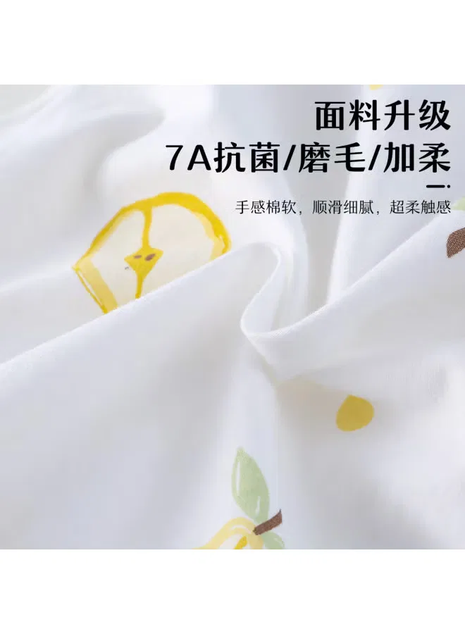 Боди-комбинезон с коротким рукавом с принтом Summer Sweet Pear Doxiluka, желтый — фото 3