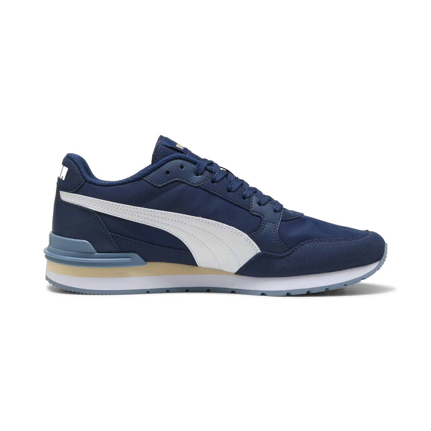 Детские кроссовки с легендарным дизайном St Runner Nl PUMA, Persian Blue PUMA White Canvas V4 — фото 4