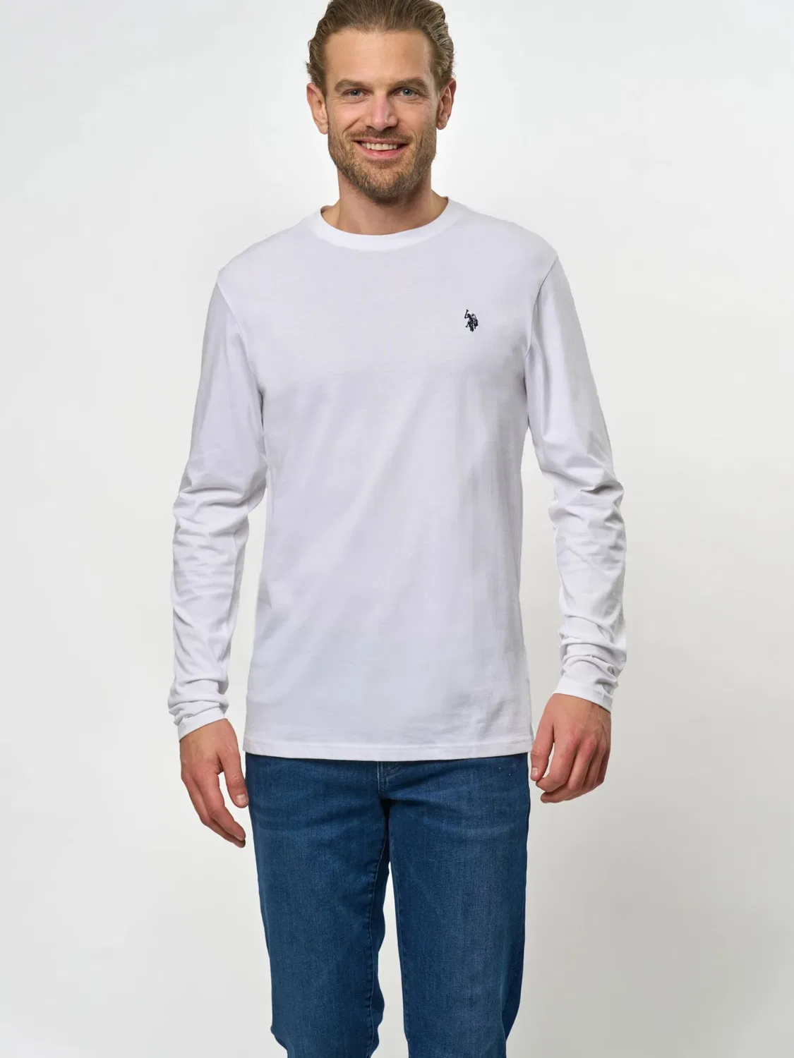 Футболка U.S. POLO ASSN. UMBROLIN белого цвета — фото 3