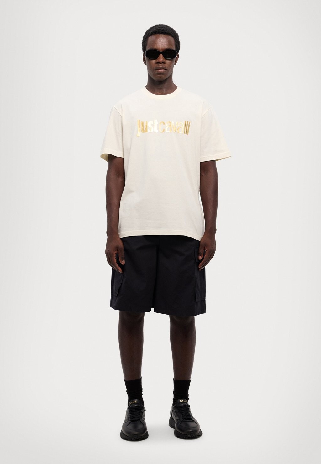 

Футболки с принтом ISTITUTIONAL LOGO Just Cavalli, белый
