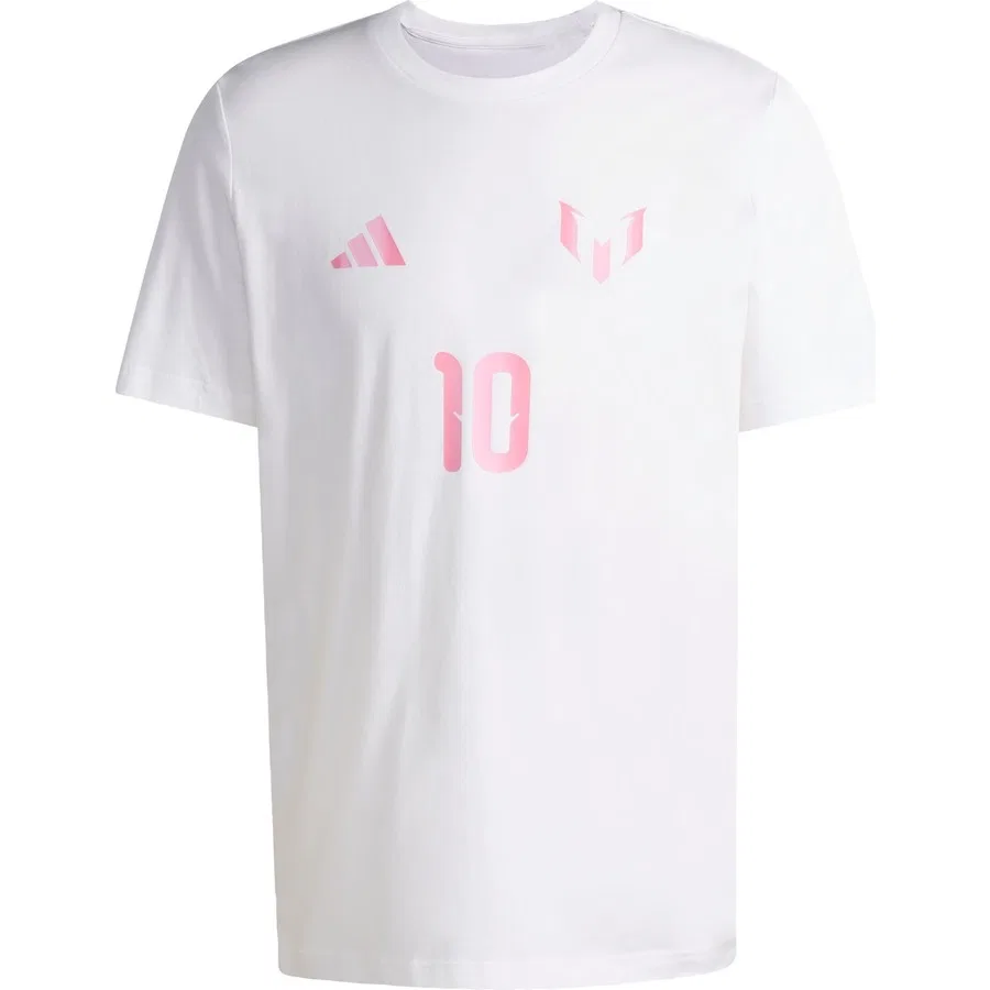 Футболка с именем и номером Messi adidas, Белый — фото 3