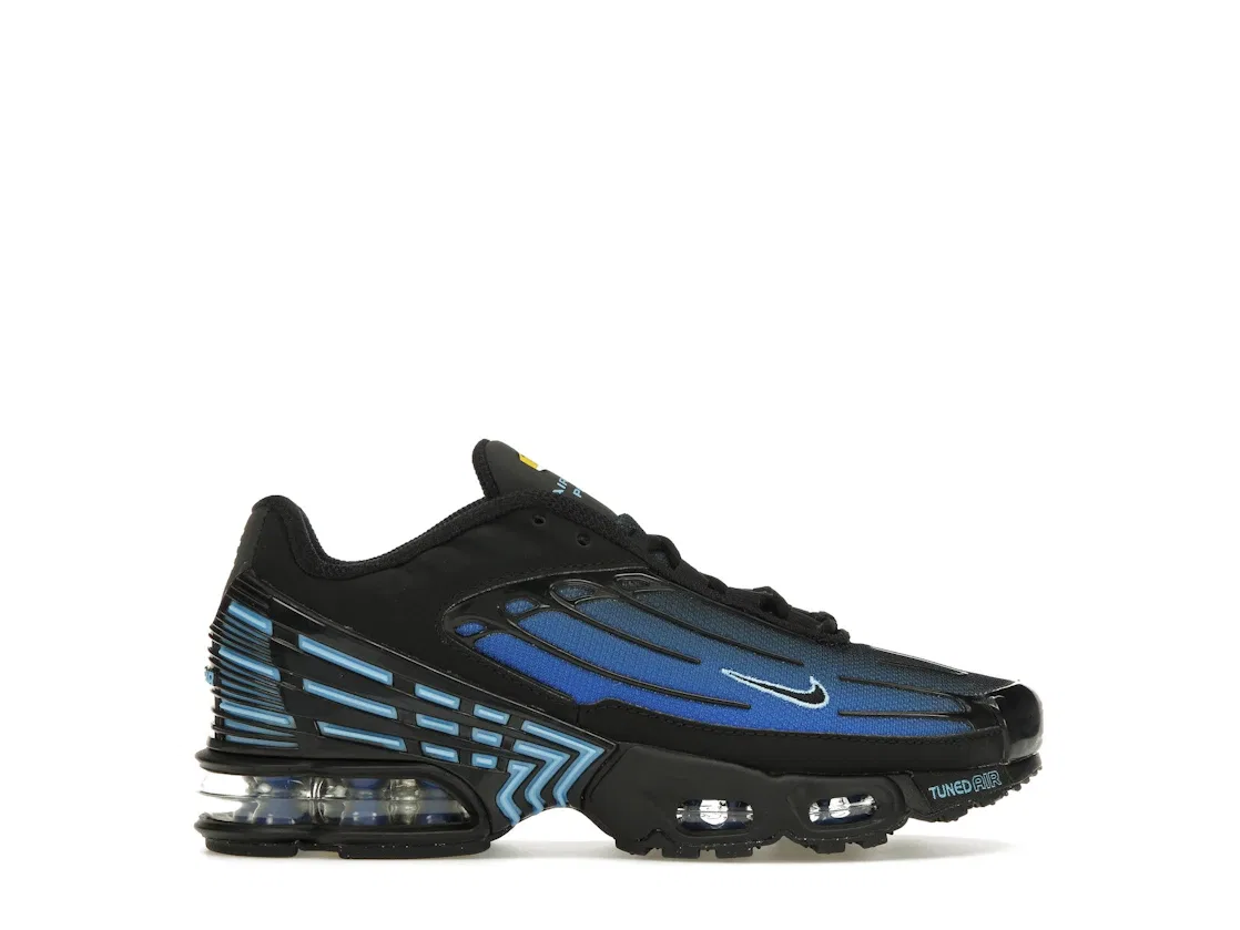 Детские кроссовки с градиентом Nike Air Max Plus 3 Nike, Black/University Blue/Racer Blue/Black