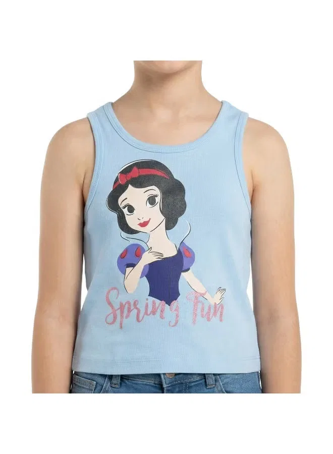 Майка без рукавов с принтом Spring Fun Disney, синий — фото 3