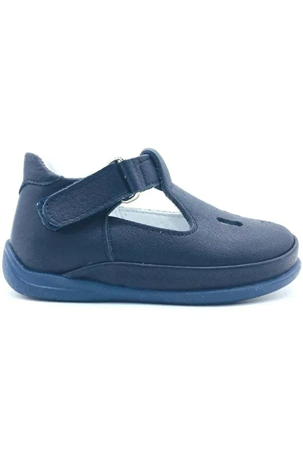 Детские туфли для мальчиков с коротким каблуком Fasülye model men's first step shoes navy blue Nubebe, Navy Blue