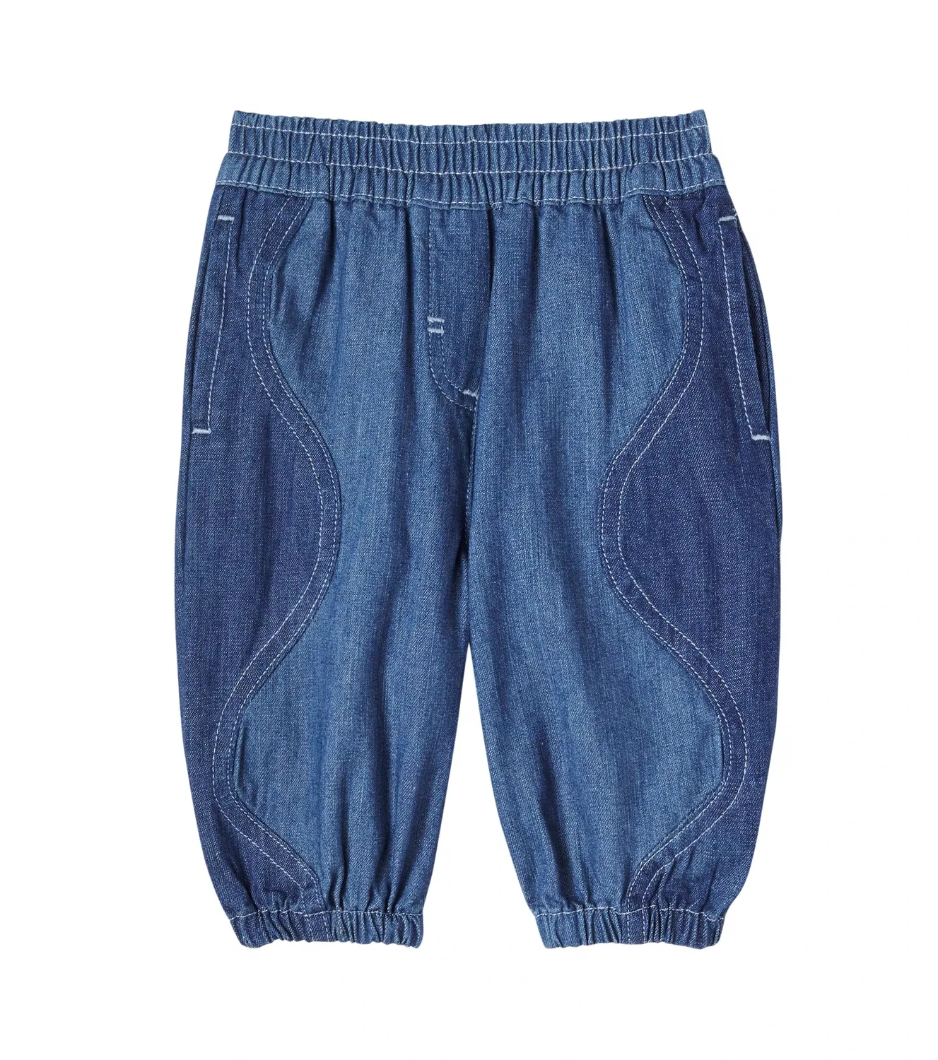 Джинсы с эластичным поясом Stella Mccartney Kids, синий
