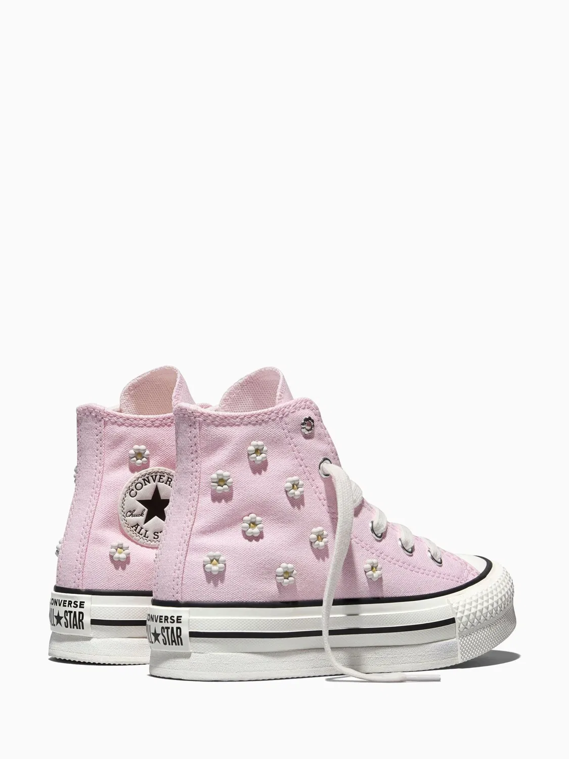 Кроссовки детские Converse Chuck Taylor EVA Lift Beads, розовый — фото 4