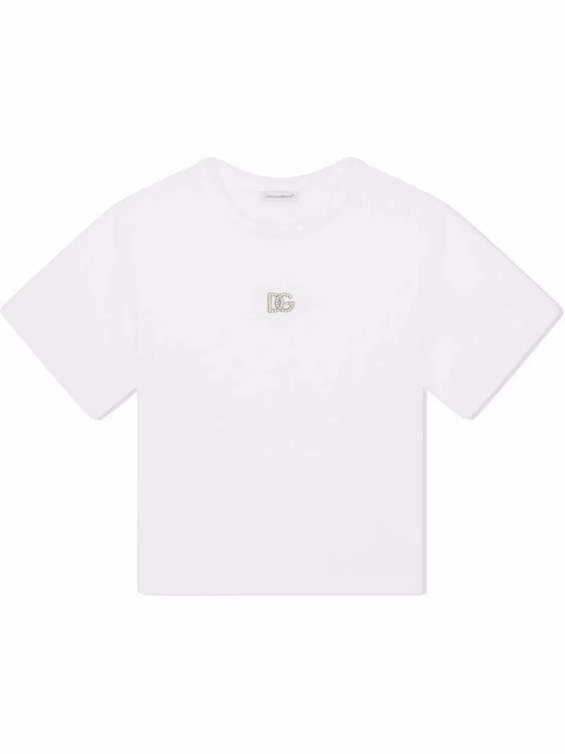 Dolce & Gabbana Детская хлопковая футболка белая