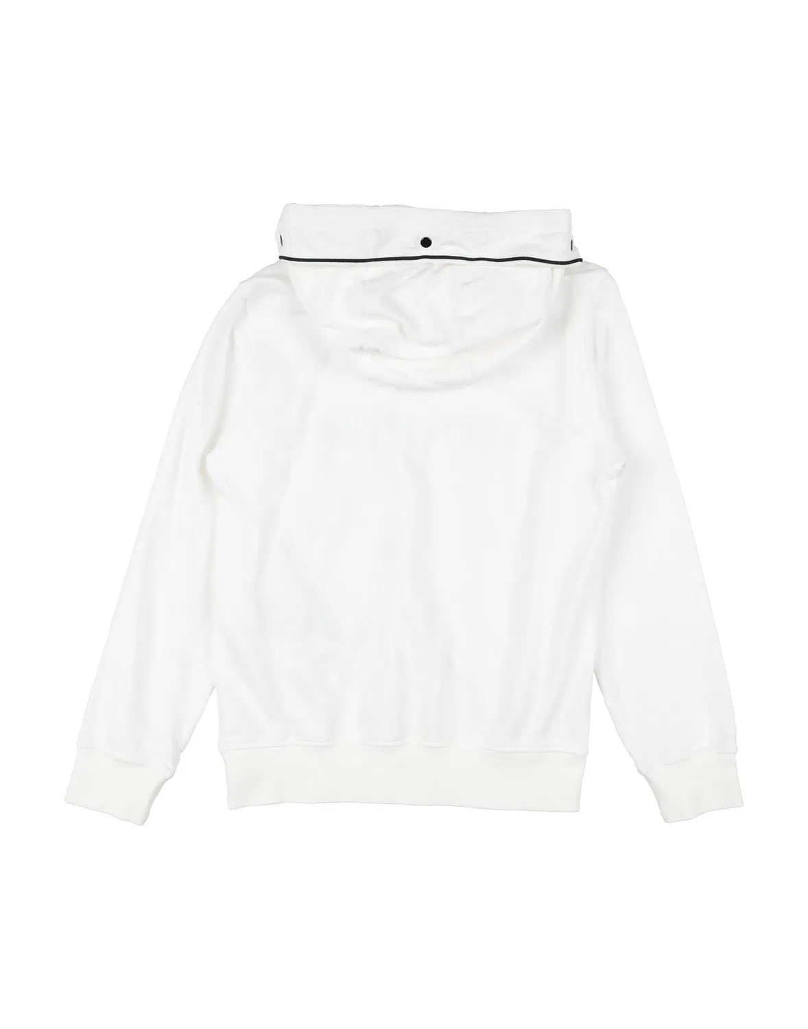 Детская худи для девочек с капюшоном из французского терри Stone Island Junior, белый — фото 2