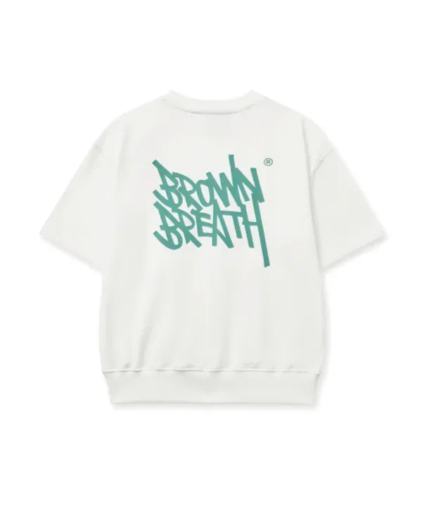 Футболка с коротким рукавом Kids tag cotton mtm tee, Brownbreath Kids, кремовый — фото 2