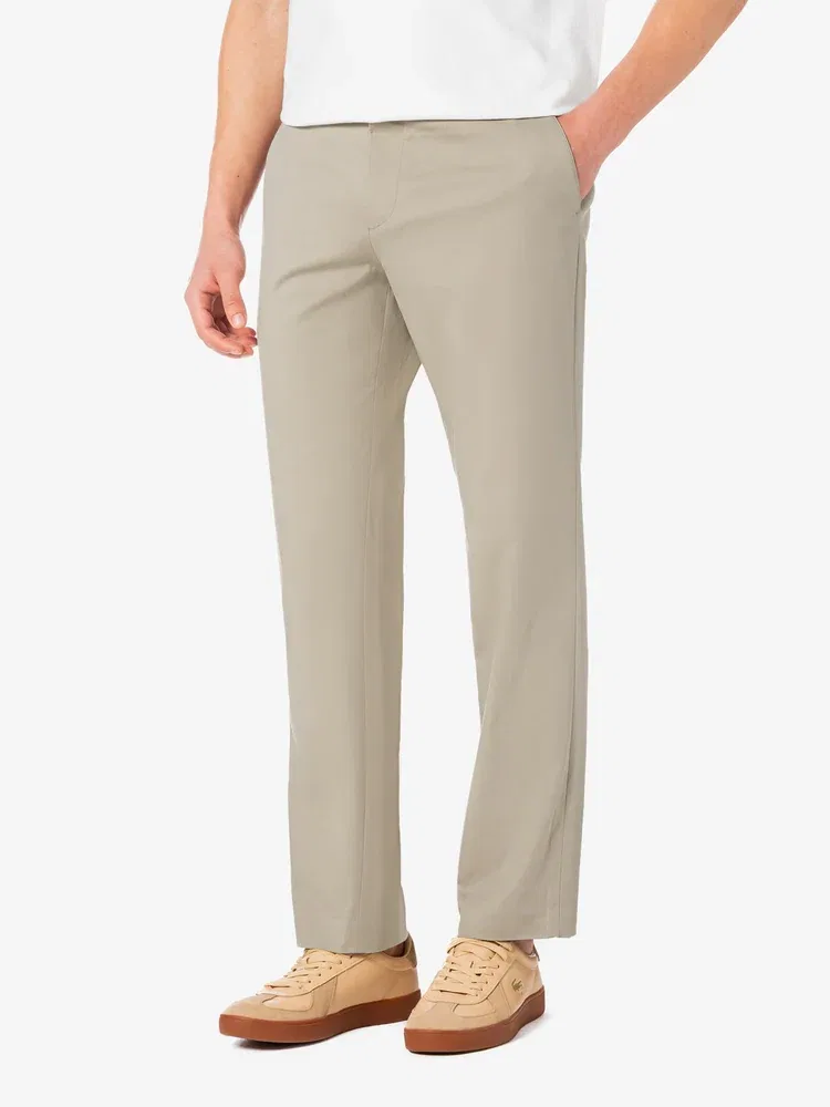 Чиносы из хлопка с эластаном LACOSTE, Beige — фото 3