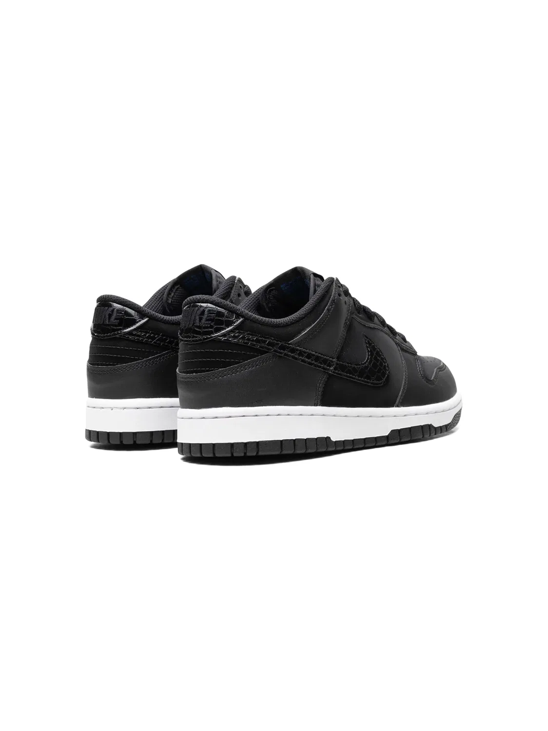Кроссовки Dunk Low SE Black Croc Nike Kids, черный — фото 3