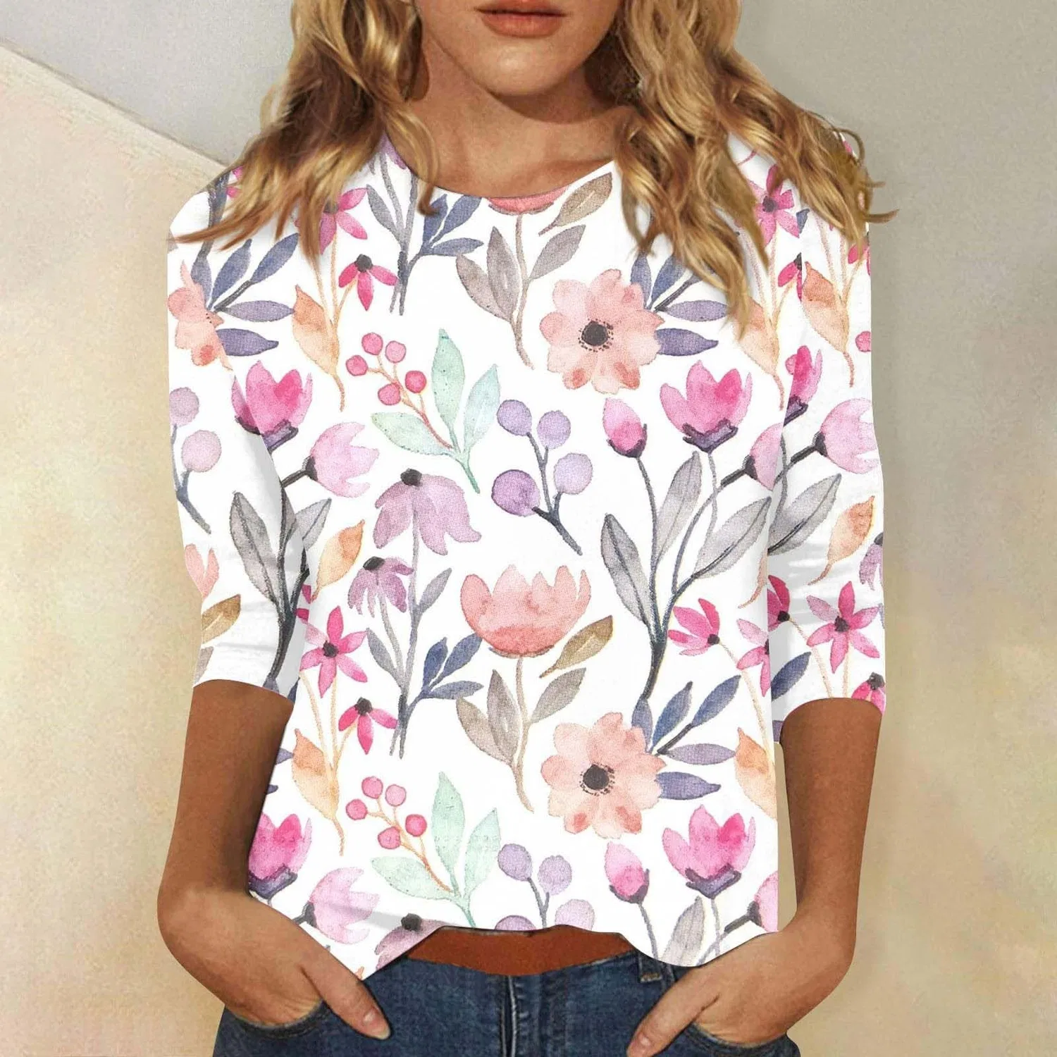 Женская туника с принтом Night Shirt, F-hot Pink — фото 2