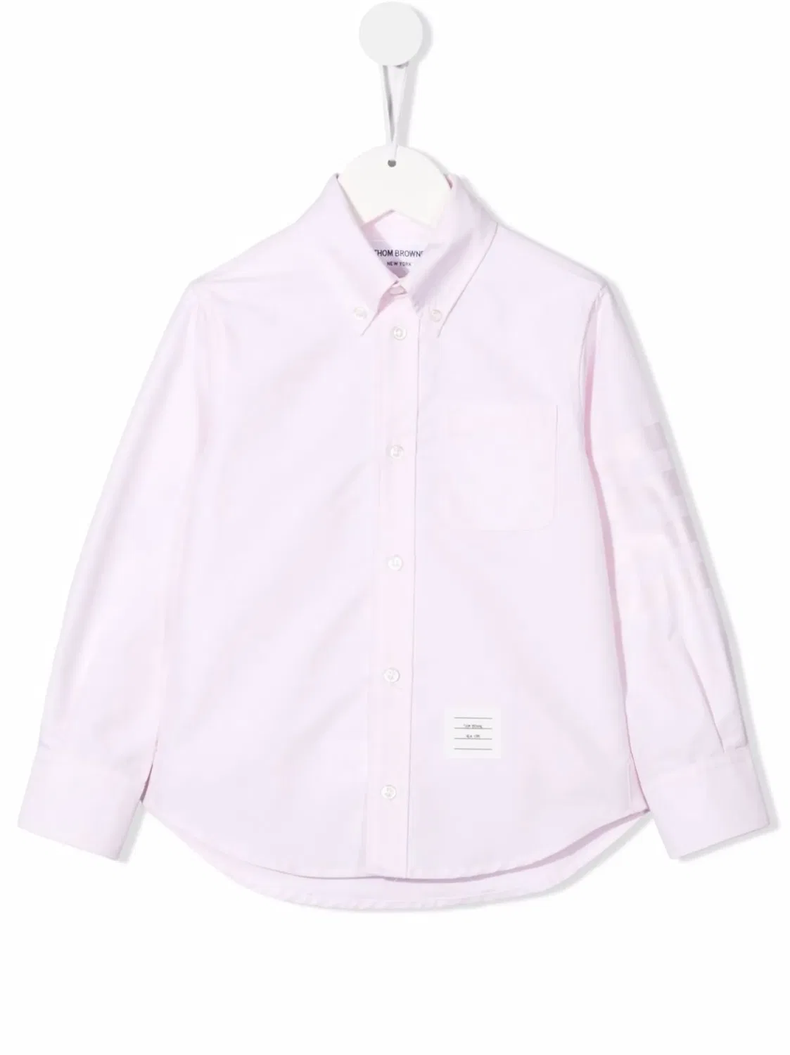 Thom Browne Рубашка розовая с логотипом