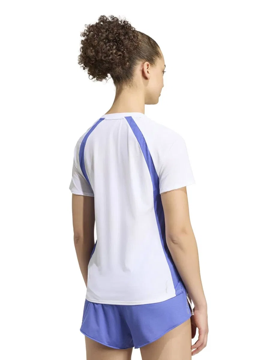Спортивная футболка ADIDAS PERFORMANCE Performance Shirt 'ADIZERO' белого цвета — фото 3