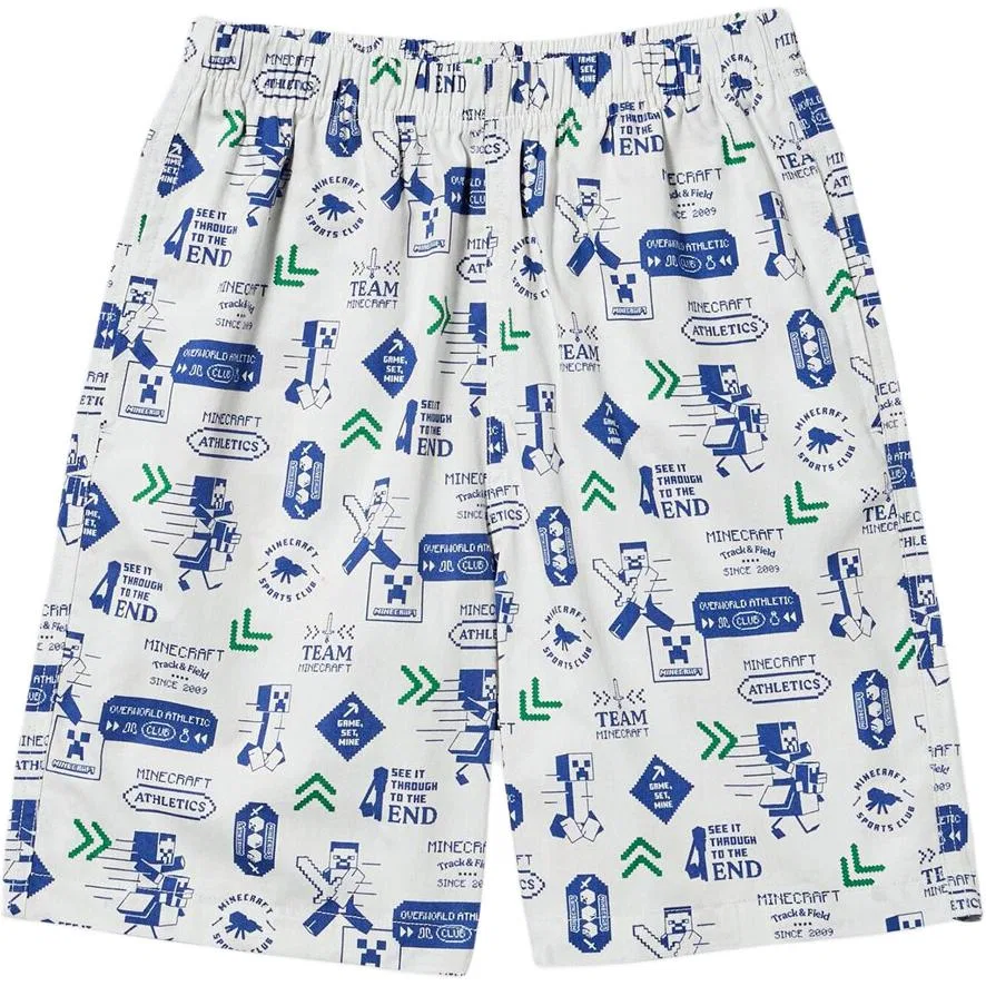 Шорты Minecraft для детей, UNIQLO, Light Gray