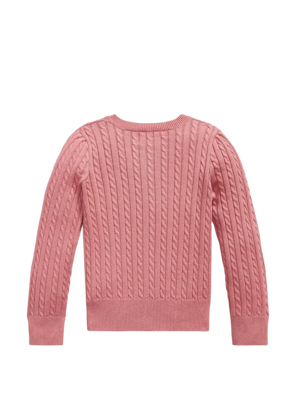 Кардиган фактурной вязки Polo Ralph Lauren Kids, розовый — фото 2