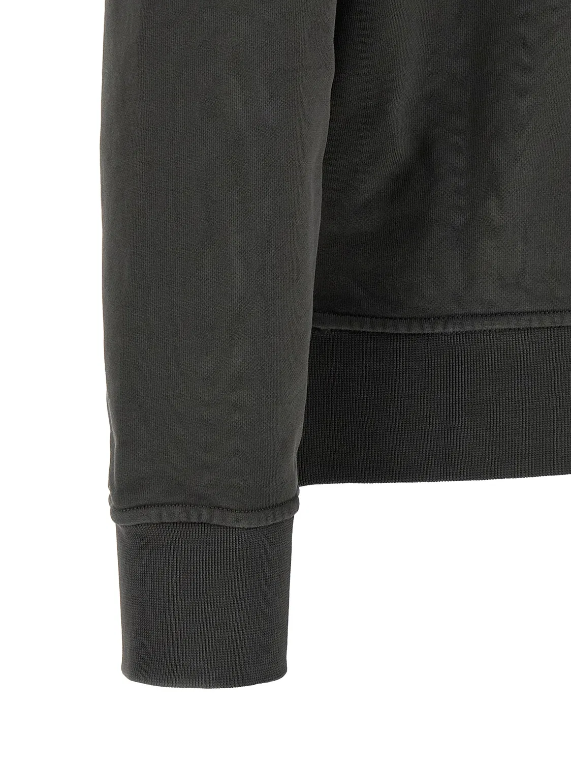 Мужской свитшот с карманом-кенгуру, серый Stone Island, Gray — фото 4