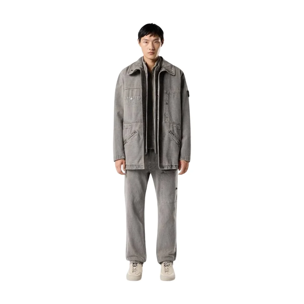 Мужская куртка Stone Island With Removable Vest, серый