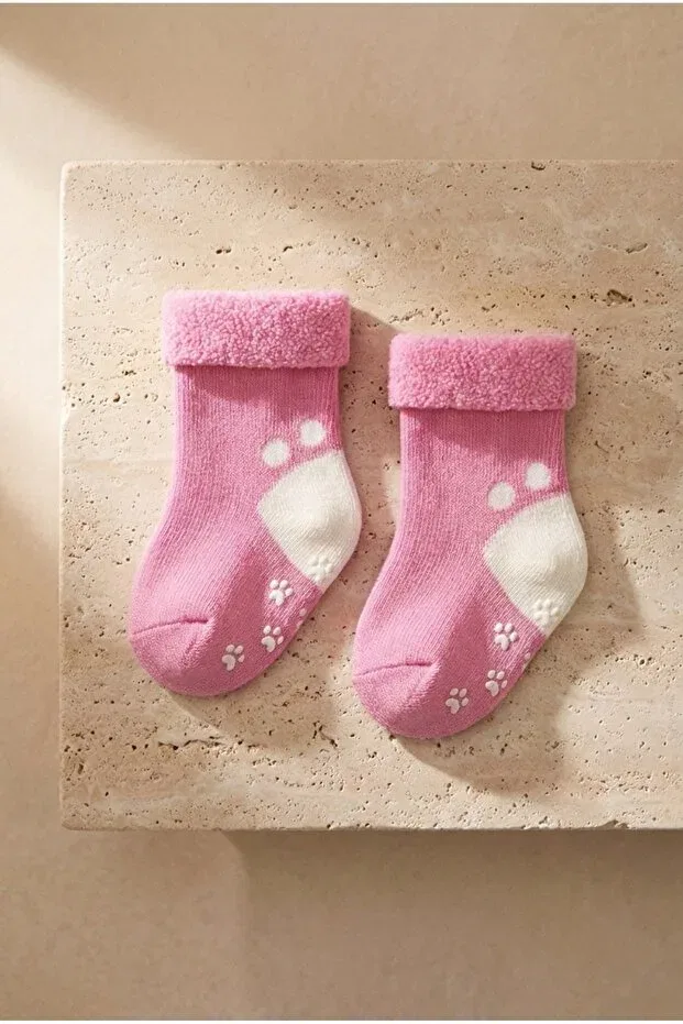 Детские носки для девочек махровые 3 шт Katia&Bony, Pink — фото 2
