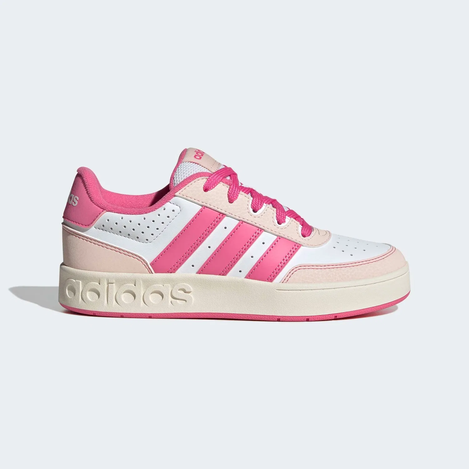 Детские кроссовки с низким силуэтом Adidas Sportswear, Cloud White/Pink Fusion/Wonder Quartz — фото 2