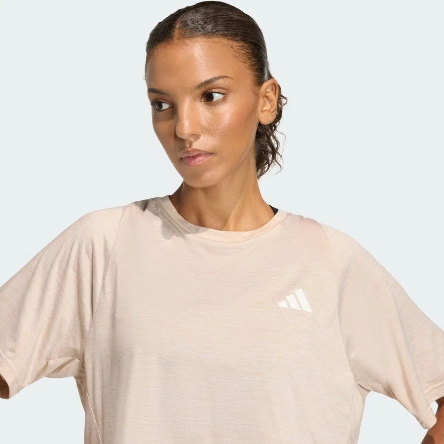 Футболка с коротким рукавом adi365 Soft Touch Performance JY7421 adidas, Светло-бежевый — фото 4