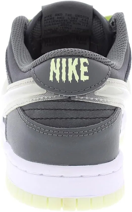 Детские кроссовки для мальчиков Nike Dunk Low Leather GS, Iron Grey/Cool Grey/Lime Ice — фото 4