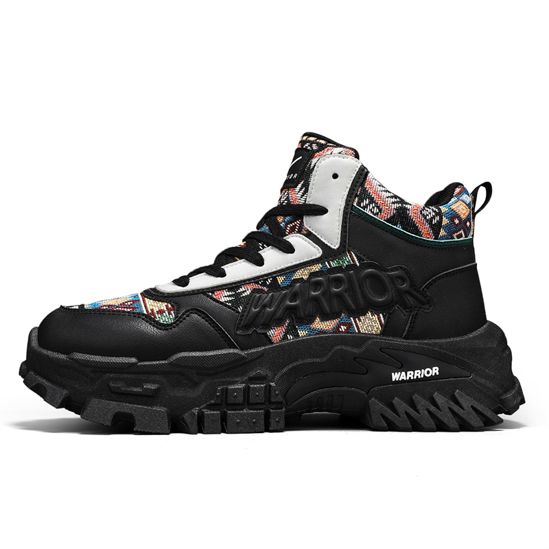 

WARRIOR Черные разноцветные короткие ботинки Martin мужские, цвет Black Multicolor