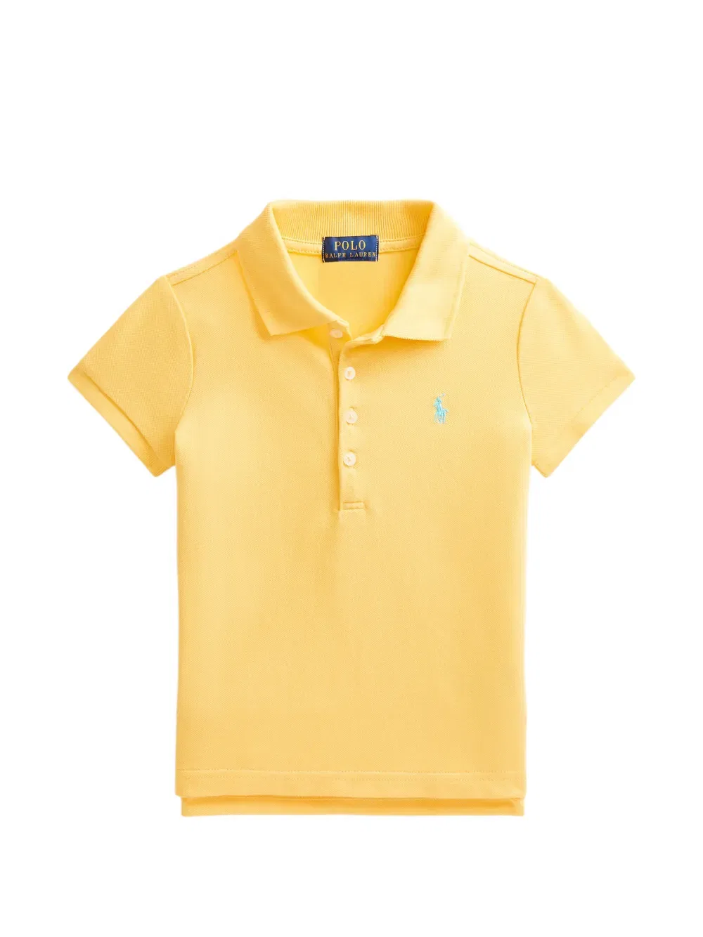 Рубашка поло с вышитым пони Polo Ralph Lauren Kids, желтый