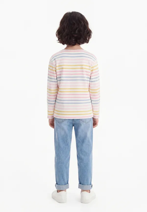 Футболка поло хлопковая Mariniere Petit Bateau, marshmallow/multi-coloured, мультиколор — фото 2