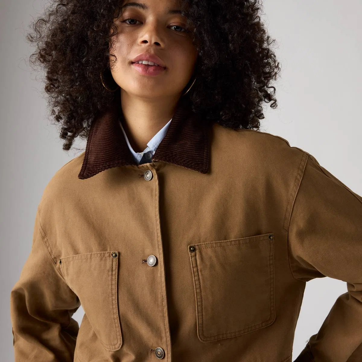 Рабочая куртка с четырьмя карманами Levi's, Brown - Brown — фото 2