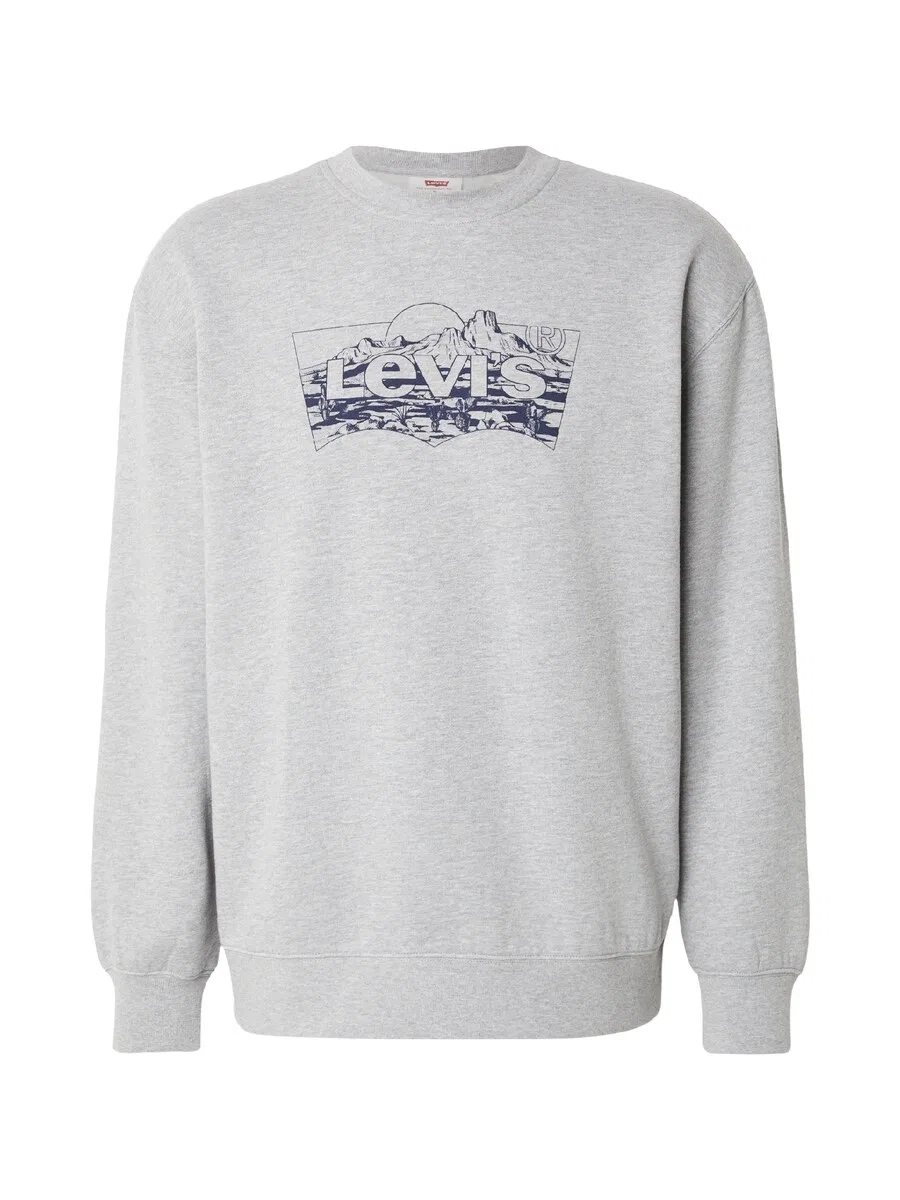 Толстовка LEVI'S серого цвета с пятнистым рисунком