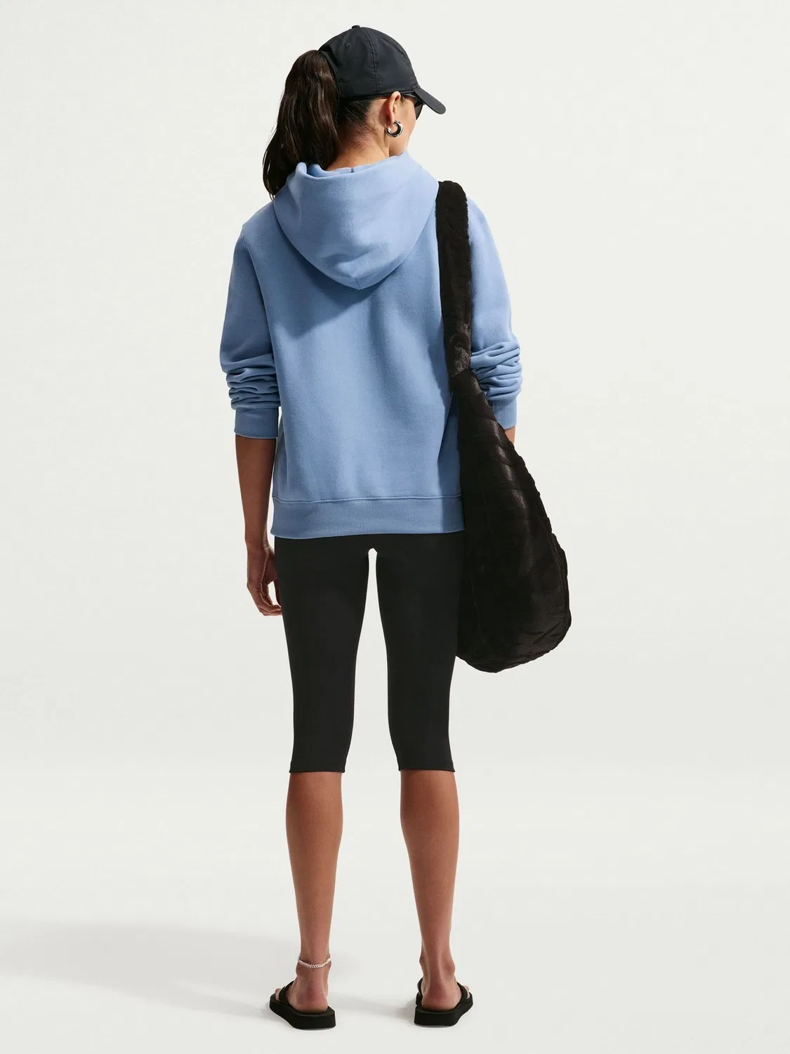 Толстовка Nike Studio Fleece Oversized, Work Blue — фото 3