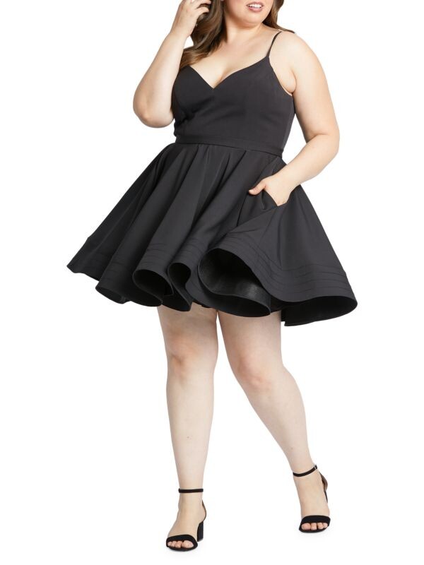 

Платье большого размера с пышной юбкой Mac Duggal Black