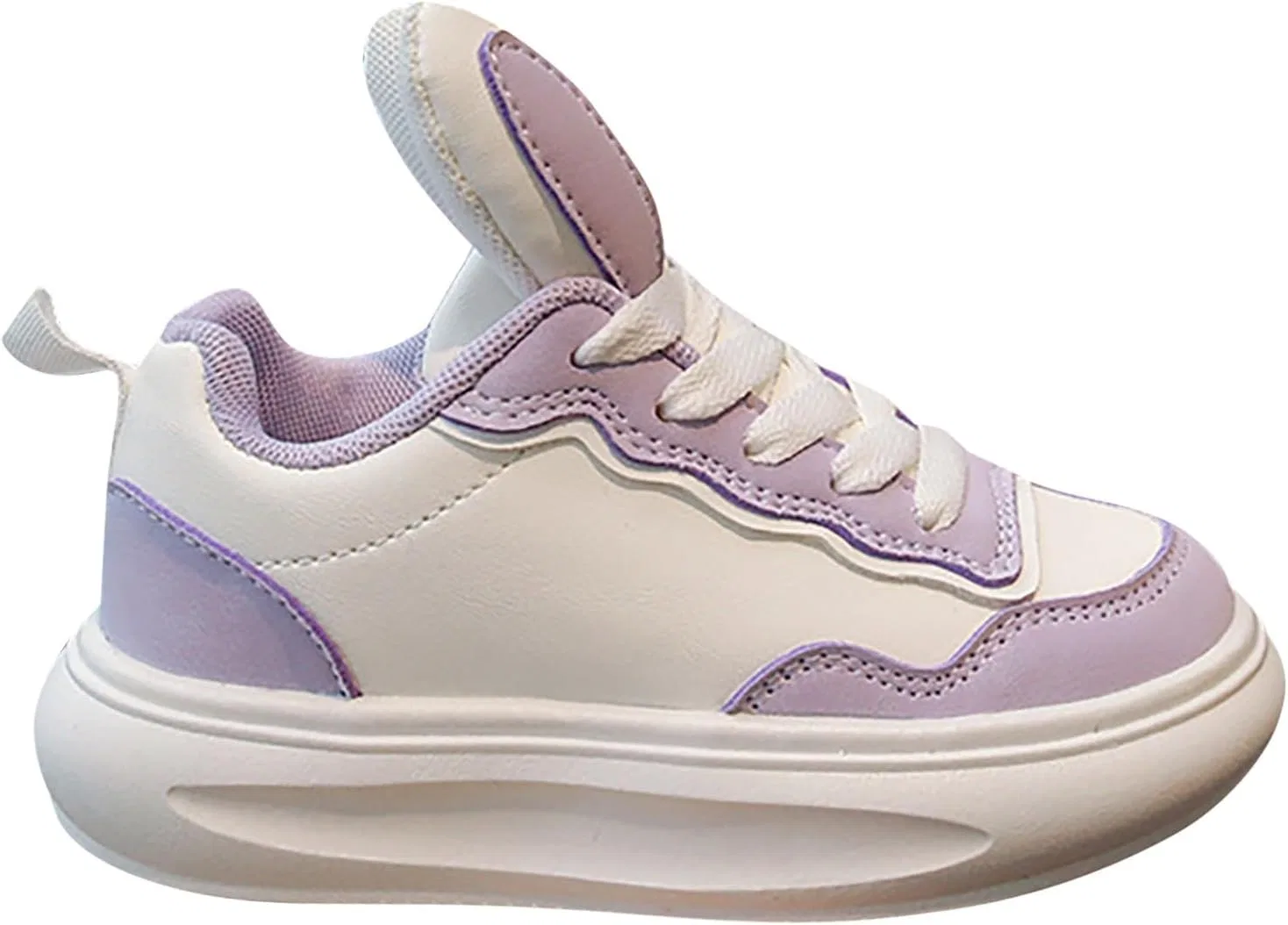Детские кеды для мальчиков и девочек с принтом кролика, Purple