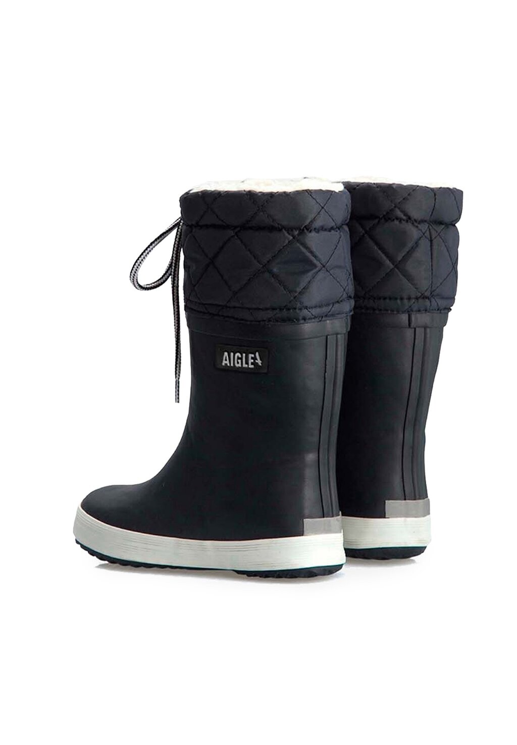 Сапоги резиновые Giboulee Unisex Aigle, цвет marine/blanc — фото 3