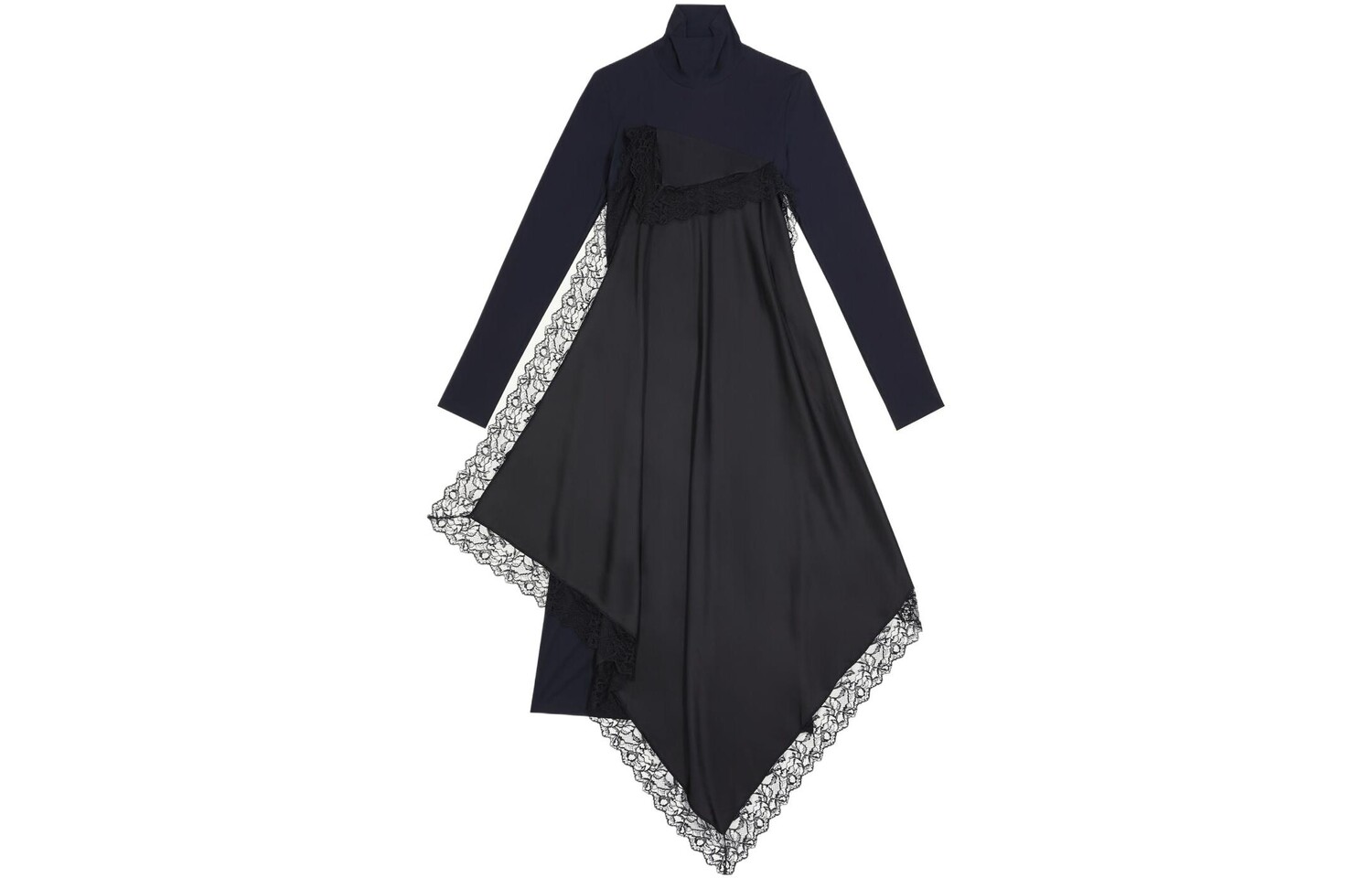 

Платье с длинными рукавами женское черное Mm6 Maison Margiela