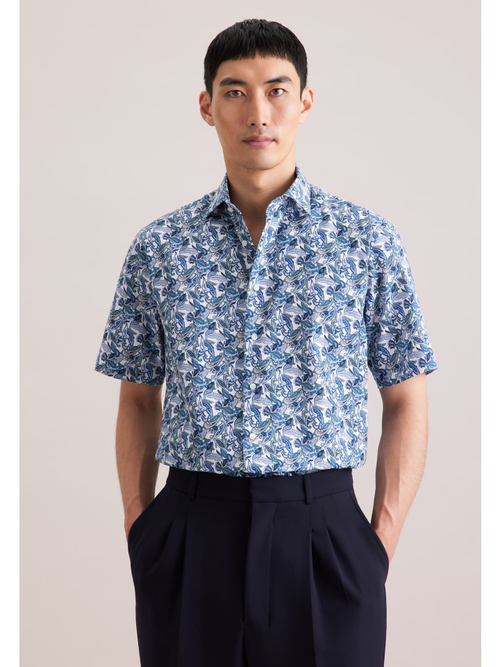 

Seidensticker Деловая рубашка, стандартный размер, бирюзового цвета