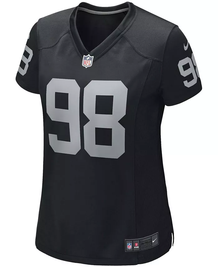 Женская игровая майка Maxx Crosby Black Las Vegas Raiders Nike — фото 3