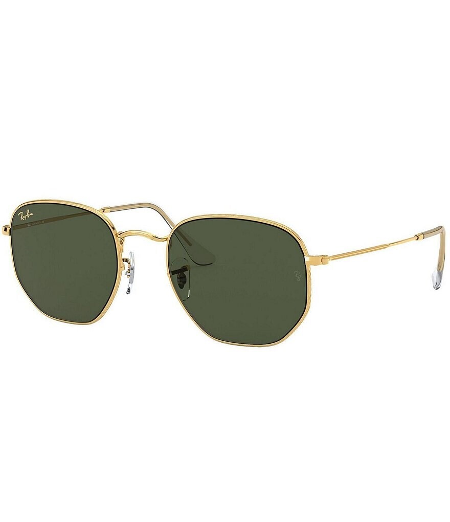 

Солнцезащитные очки Ray-Ban унисекс 0RB3548 51 мм прямоугольные, золотой