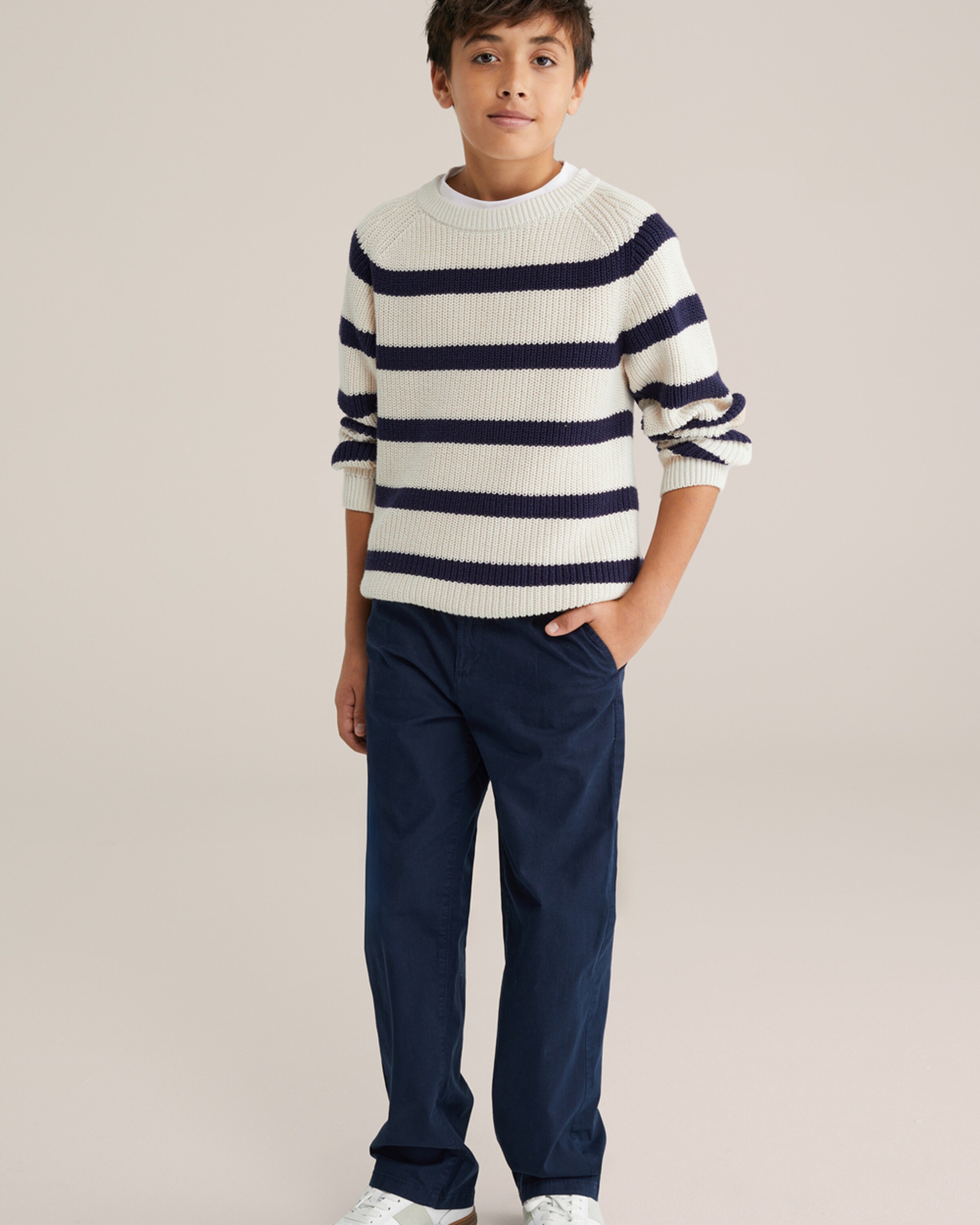 WE Fashion Широкие брюки в цвете Navy — фото 4
