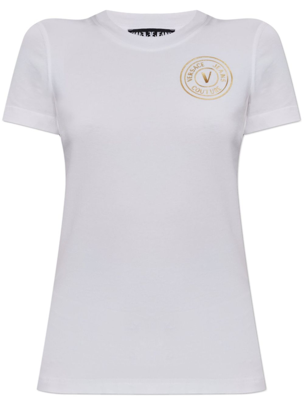 

Футболка Versace Jeans Couture с V-образной эмблемой, белый