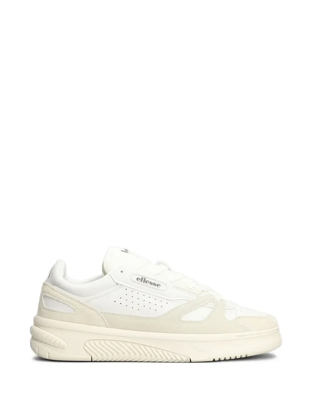Кожаные кроссовки на шнуровке Miles со вставками Ellesse, белый