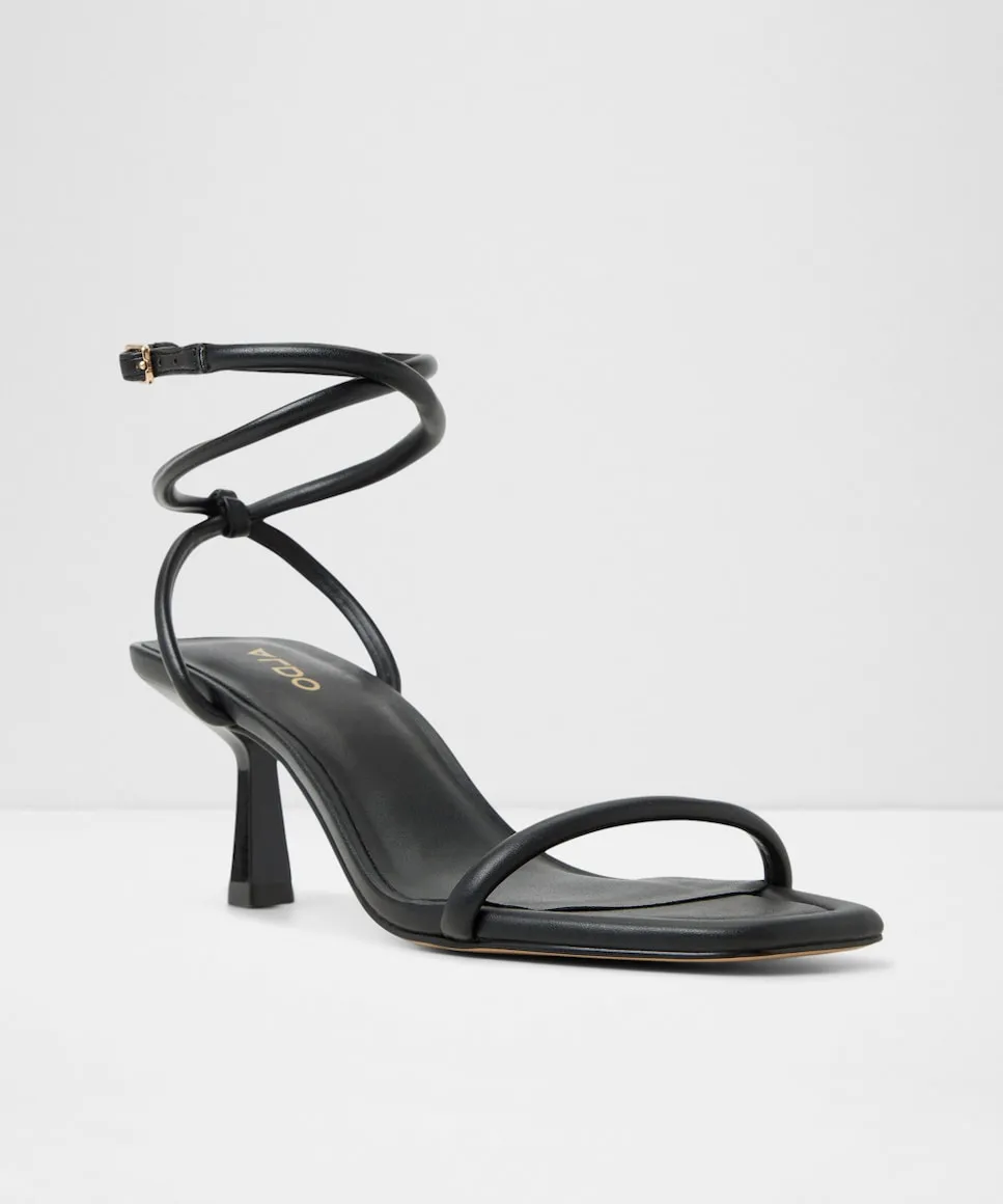 Женские сандалии на каблуке с квадратным носком Aldo, черный — фото 2