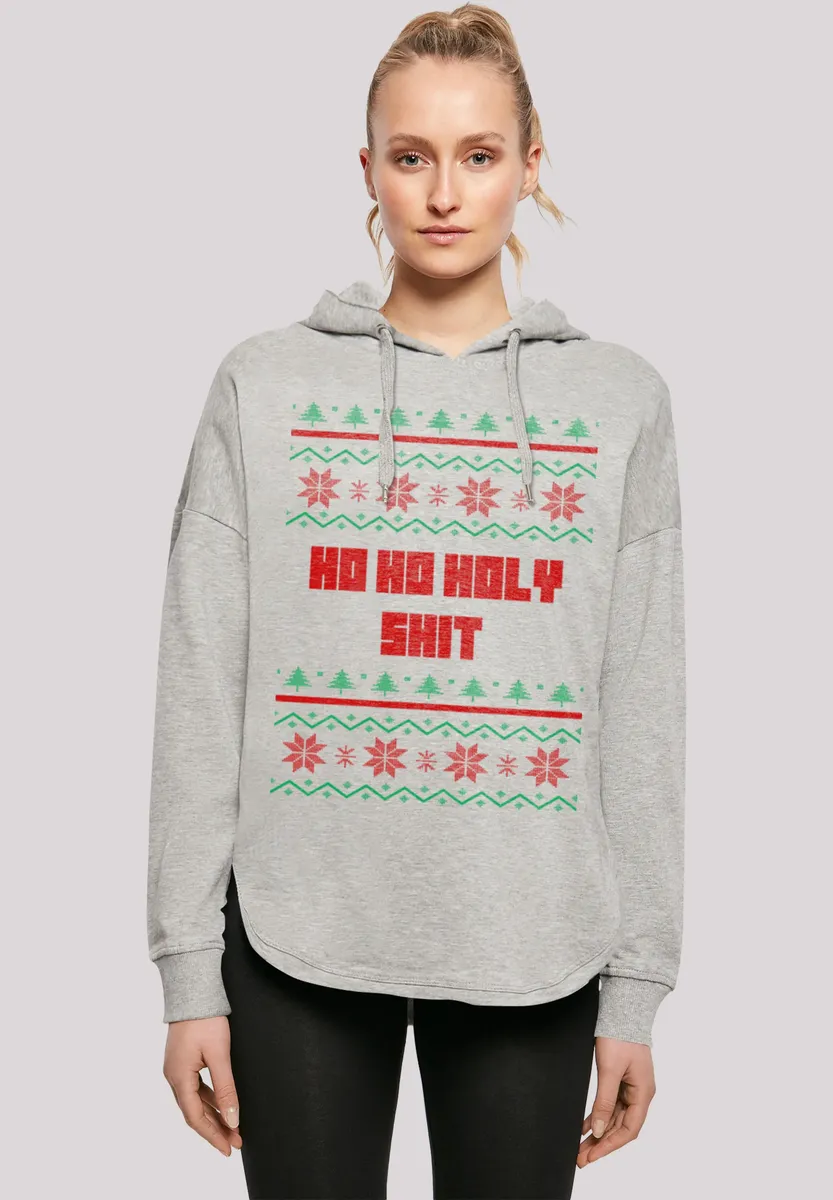 

Толстовка F4NT4STIC "Ho Ho Holy", принт, серый